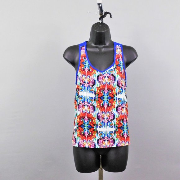 Xhilaration Tops - Xhilaration Women Shirt Blue Multi‎ XS
